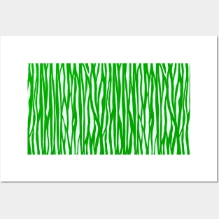 Animal Print Zebra GREEN design Posters and Art